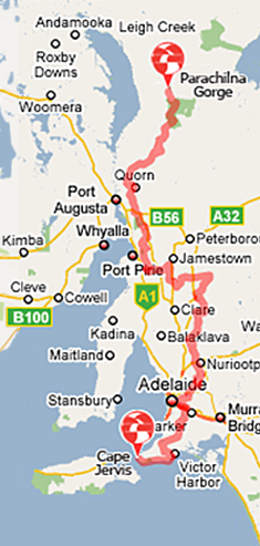 View Heysen Trail map