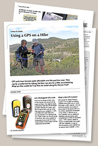 Click to view How-to guide for using a GPS hiking